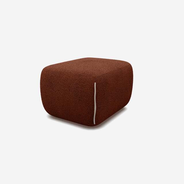 Cozy Pouffe - Brick Boucle II - image 1