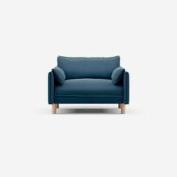 Cozy 1.5 Seater Sofa - Teal Velvet