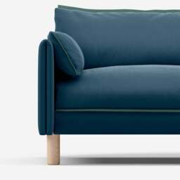 Cozy 1.5 Seater Sofa - Teal Velvet - thumbnail 5