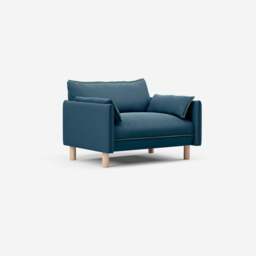 Cozy 1.5 Seater Sofa - Teal Velvet - thumbnail 3
