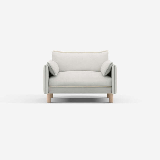 Cozy 1.5 Seater Sofa - Natural Cotton - image 1