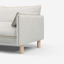 Cozy 1.5 Seater Sofa - Natural Cotton - thumbnail 2