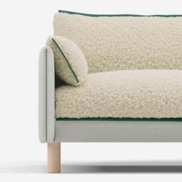 Cozy 2 Seater Sofa - Natural Cotton - thumbnail 5