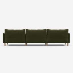 Cozy 5 Seater Sofa - Dark Green Velvet - thumbnail 5