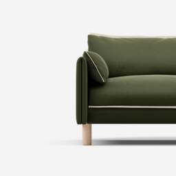 Cozy 5 Seater Sofa - Dark Green Velvet - thumbnail 6