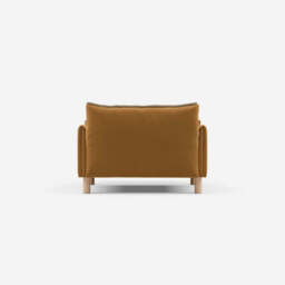 Cozy 1.5 Seater Chaise Sofa - Ochre Cotton - thumbnail 5