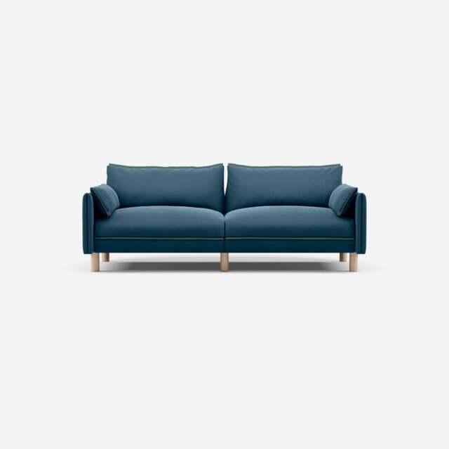 Cozy 3 Seater Sofa - Teal Velvet - image 1