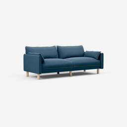 Cozy 3 Seater Sofa - Teal Velvet - thumbnail 3