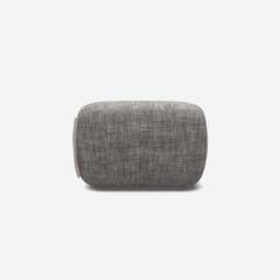 Cozy Pouffe - Salt & Pepper Textured Weave - thumbnail 2