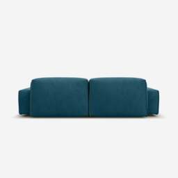 Float 3 Seater LH Chaise Sofa - Teal Velvet - thumbnail 4