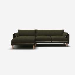 Cozy 4 Seater LH Chaise Sofa - Green Boucle II - thumbnail 3