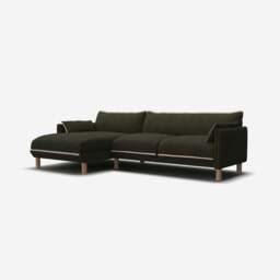 Cozy 4 Seater LH Chaise Sofa - Green Boucle II - thumbnail 1