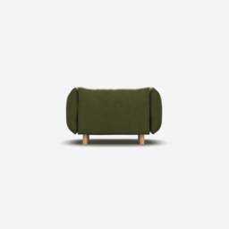 Pillow 1.5 Seater Sofa - Dark Green Velvet - thumbnail 4