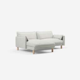 Cozy 3 Seater LH Chaise Sofa - Natural Cotton