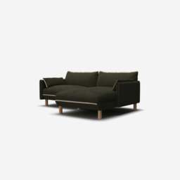 Cozy 3 Seater RH Chaise Sofa - Green Boucle II