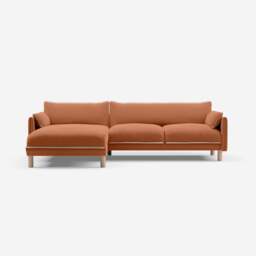 Cozy 4 Seater LH Chaise Sofa - Henna Cotton - thumbnail 4