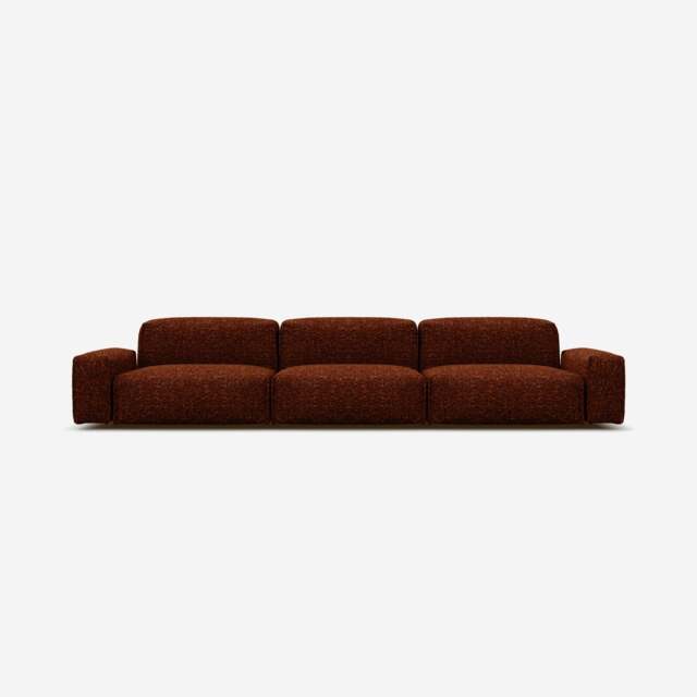 Float 5 Seater Sofa - Brick Boucle II - image 1