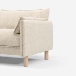 Cozy 2 Seater Sofa - Ecru Boucle - thumbnail 3
