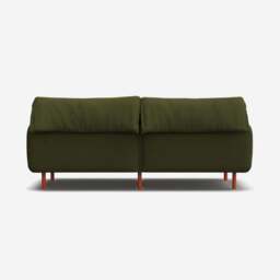 Rest 3 Seater Sofa - Dark Green Velvet - thumbnail 5