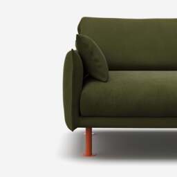 Rest 3 Seater Sofa - Dark Green Velvet - thumbnail 2