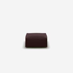 Float Square Ottoman - Dark Brown Velvet - thumbnail 2