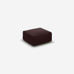 Float Square Ottoman - Dark Brown Velvet - thumbnail 1