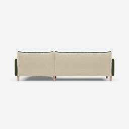 Cozy 4 Seater RH Chaise Sofa - Dark Green Velvet - thumbnail 4