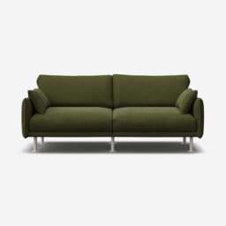 Rest 3 Seater Sofa - Dark Green Velvet - thumbnail 1