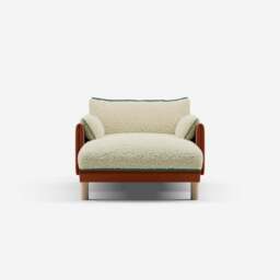 Cozy 1.5 Seater Chaise Sofa - Henna Cotton - thumbnail 3