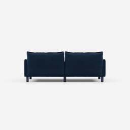Cozy 3 Seater RH Chaise Sofa - Midnight Blue Velvet - thumbnail 5