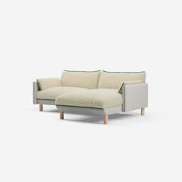 Cozy 3 Seater RH Chaise Sofa - Ecru Weave - thumbnail 1
