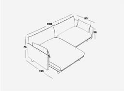 Cozy 3 Seater RH Chaise Sofa - Ecru Weave - thumbnail 9