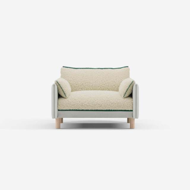 Cozy 1.5 Seater Sofa - Natural Cotton - image 1