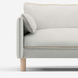 Cozy 1.5 Seater Chaise Sofa - Natural Cotton - thumbnail 5