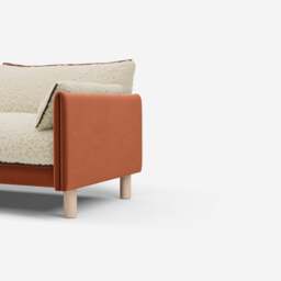 Cozy 3 Seater LH Chaise Sofa - Henna Cotton - thumbnail 2
