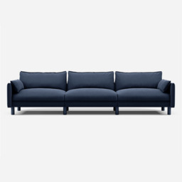 Cozy 5 Seater Sofa - Navy Cotton