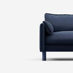 Cozy 5 Seater Sofa - Navy Cotton - thumbnail 5