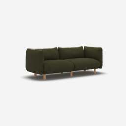 Pillow 3 Seater Sofa - Green Boucle II - thumbnail 4
