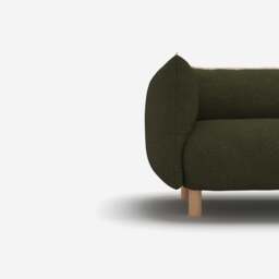 Pillow 3 Seater Sofa - Green Boucle II - thumbnail 3
