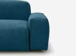 Float 5 Seater LH Chaise Sofa - Teal Velvet - thumbnail 2