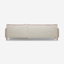 Cozy 4 Seater RH Chaise Sofa - Cream Textured Weave - thumbnail 4