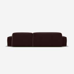 Float 4 Seater LH Chaise Sofa - Dark Brown Velvet - thumbnail 4