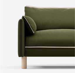 Cozy 4 Seater RH Chaise Sofa - Dark Green Velvet - thumbnail 6
