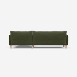 Cozy 4 Seater RH Chaise Sofa - Dark Green Velvet - thumbnail 5