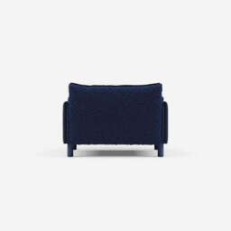 Cozy 1.5 Seater Chaise Sofa - Navy Cotton - thumbnail 4