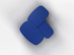 Cutout Nesting Tables - Cobalt Blue - thumbnail 5