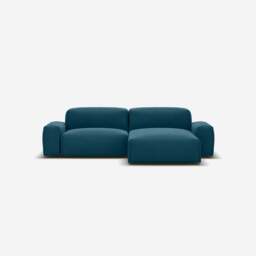 Float 3 Seater RH Chaise Sofa - Teal Velvet - thumbnail 3