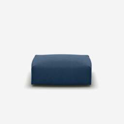 Float Rectangular Ottoman - Midnight Blue Velvet - thumbnail 2