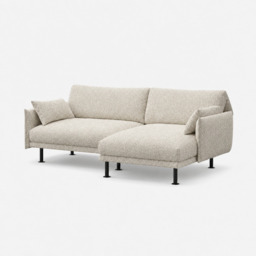 Rest 3 Seater RH Chaise Sofa - Ecru Boucle