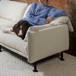 Rest 3 Seater RH Chaise Sofa - Ecru Boucle - thumbnail 4